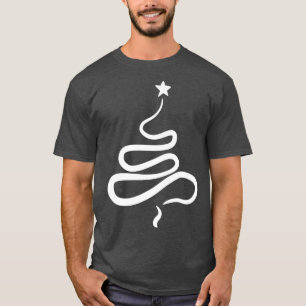 T-shirt Silhouette minimaliste Arbre de Noël
