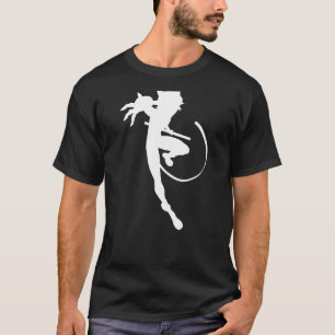 T-shirt Silhouette Miraculous Chat Noir Griffes Dehors (Bl