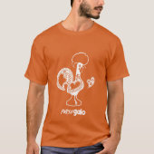 T-shirt Silhouette Moderne Du Coq Portugais (Devant)