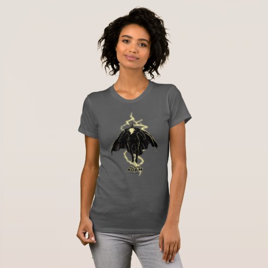 T-shirt Silhouette noire Adam Lightning (Devant entier)
