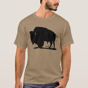 T-shirt Silhouette noire et blanche de Buffalo
