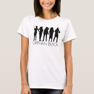 T-shirt Silhouette orpheline de caractère du noir