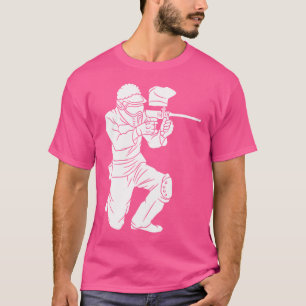 T-shirt Silhouette Paintball Player Shooter cible