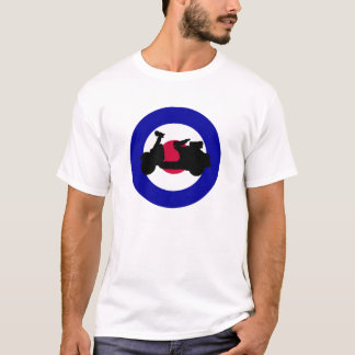 T-shirt Silhouette pour scooter cible Mod