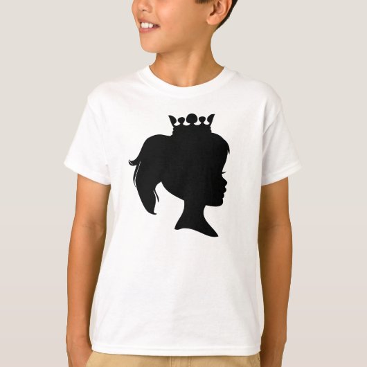 T-shirt Silhouette princesse noire (Devant)