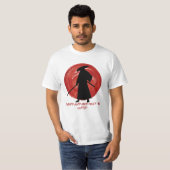 T-shirt Silhouette rétro Samurai - Citation de Samurai Min (Devant entier)