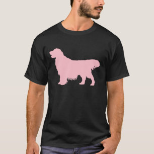 T-shirt Silhouette rose Golden Retriever