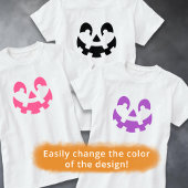 T-shirt Silhouette simple Citrouille sculpté Halloween
