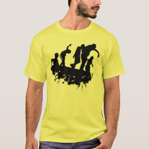 T-shirt Silhouette T-Shirt, Procession Zombie