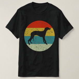 T-shirt silhouette vintage rétro de greyhound les années 7