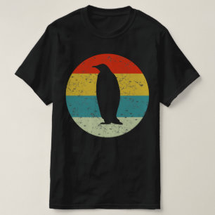 T-shirt silhouette vintage rétro de pingouin les années 70