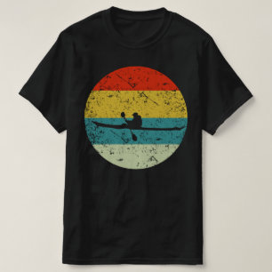 T-shirt silhouette vintage rétro kayak les années 70
