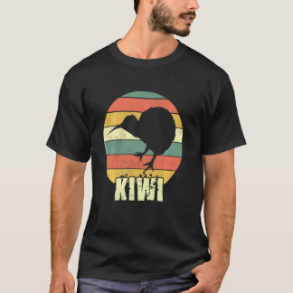 T-shirt Silhouette Vintage rétro Kiwi