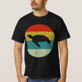 T-shirt silhouette vintage rétro les années 70 (Devant)