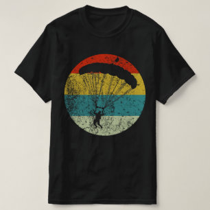 T-shirt silhouette vintage rétro skydive Les années 70
