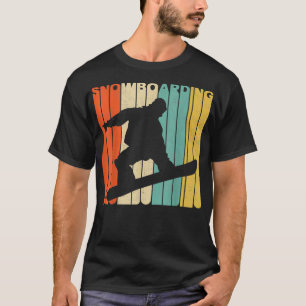 T-shirt Silhouette vintage Retro Snowboard