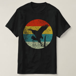 T-shirt silhouette vintage rétro vautour les années 70