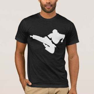 T-shirt silhouettes d'arts martiaux
