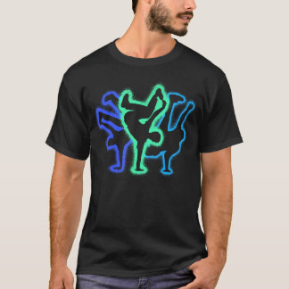 T-shirt Silhouettes de danse Breakdance Hommes Enfants Gar