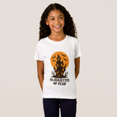 T-Shirt Silhouettes de la peur - Haunted House Halloween (Devant entier)