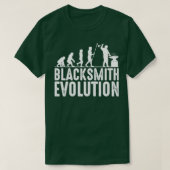 T-shirt Silhouettes de l'évolution forgeron (Design devant)