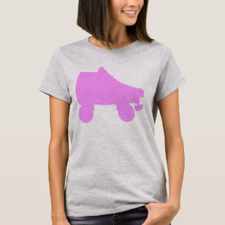 T-shirt silhouettes de patin de rouleau