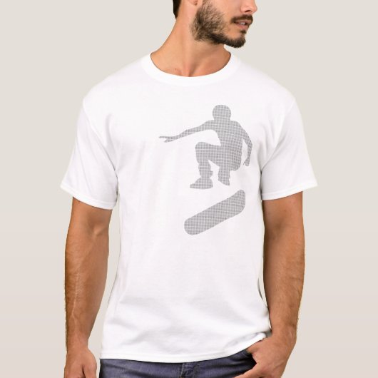 T-shirt silhouettes de skateboard. (Devant)