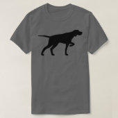 T-shirt Silhouettes Pointer Dog (Design devant)