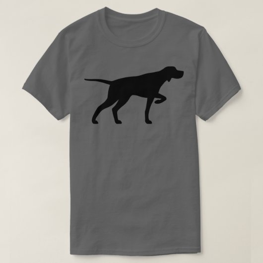T-shirt Silhouettes Pointer Dog (Design devant)