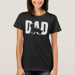 T-shirt silice terrier papa père Silhouette chien