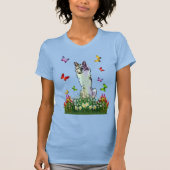T-shirt Silken Windhound Flower Patch (Devant)