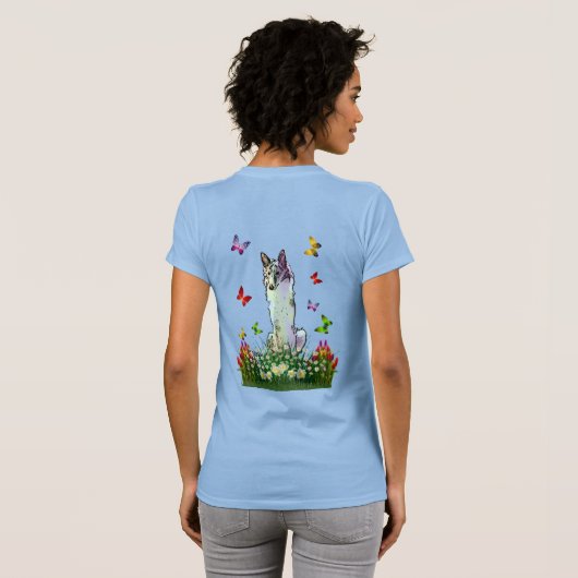 T-shirt Silken Windhound Flower Patch (Dos entier)