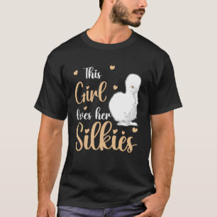 T-shirt Silkie Chicken Girl Animal Farmer Silky