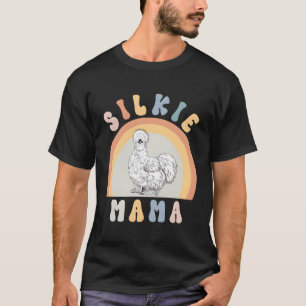 T-shirt Silkie Mama Silky Chicken Maman ferme animal