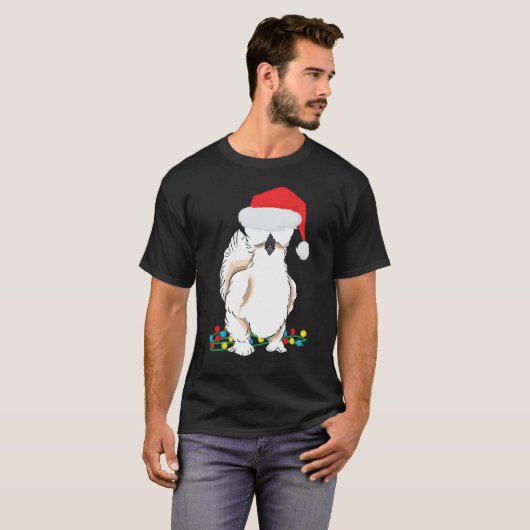 T-shirt Silkie Silky Chicken Funny Noël Graphisme (Devant entier)