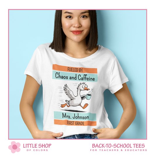T-shirt Silly Goose First Grade Elementary School Teacher