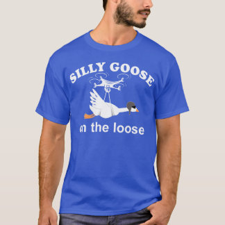 T-shirt Silly goose on the loose funny silly goose boy