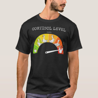 T-shirt Silly Goose Stress Meter Santé Mentale Faible