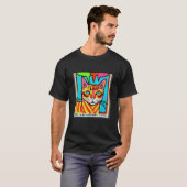 T-shirt Silly Kitty 1970s Style Pop Kitten Cat Feline Ador (Devant entier)