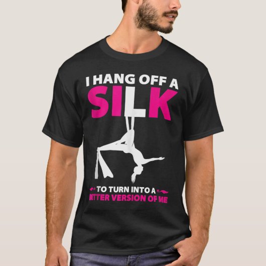 T-shirt Silques Aériens Pour Danseur Aérien Silk Aerialist (Devant)