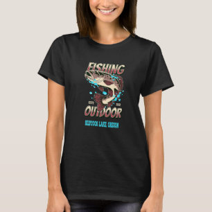 T-shirt Siltcoos Lake Oregon Top 100 Bass Fishing Lakes