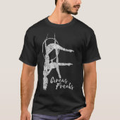 T-shirt Silver Aerial Hoops Aerial Soie Exercice (Devant)