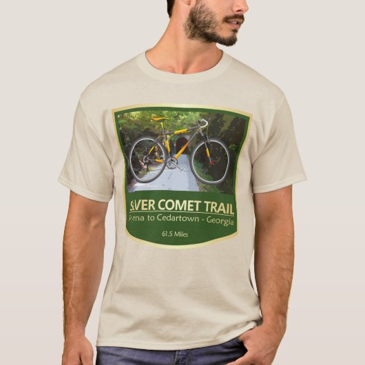 T-shirt Silver Comet Trail (vélo2) (Devant)