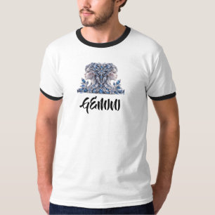 T-shirt Silver Crystal Gémeaux Luxury Collection