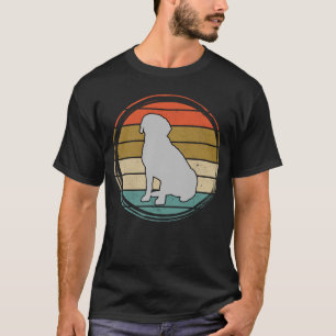 T-shirt Silver Lab Vintage Labrador Hommes Femmes Enfants