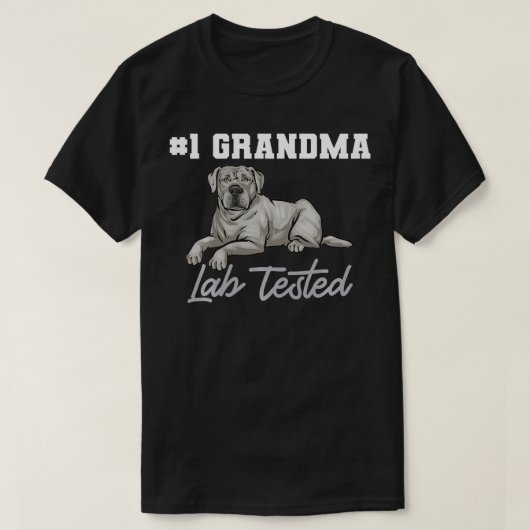 T-shirt Silver Labrador Retriever Grand-mère Silver Lab Te (Design devant)