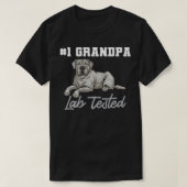 T-shirt Silver Labrador Retriever Grand-père Silver Lab Te (Design devant)