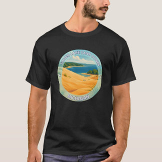 T-shirt Silver Lake Sand Dunes Michigan retro