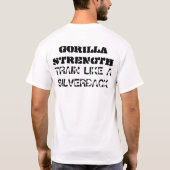 T-shirt Silverback de force de gorille (Dos)