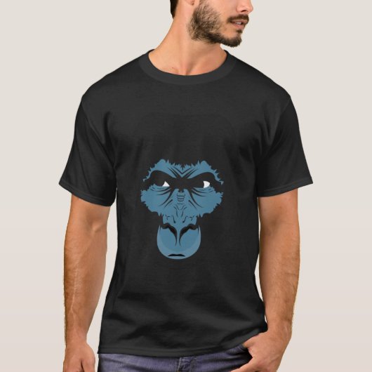 T-shirt Silverback Gorilla Argent Back Primate Ape (Devant)
